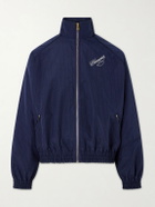 Willy Chavarria - Ruff Rider Logo-Embroidered Shell Track Jacket - Blue