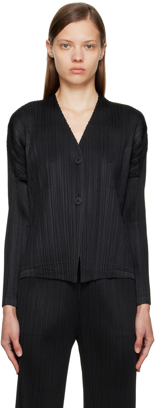 Pleats Please Issey Miyake Black Forward 1 Jacket Pleats Please  