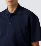 Saint Laurent Cassandre cotton polo shirt