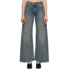 MM6 Maison Margiela Navy Wide Denim Jeans