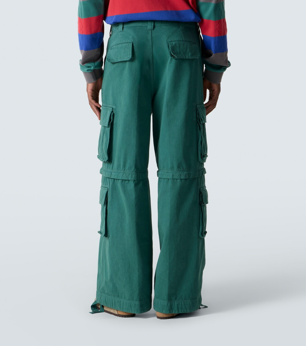 ERL High-rise cotton cargo pants