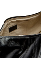 Lemaire Croissant Large Glossed Leather Shoulder Strap - Black - One Size