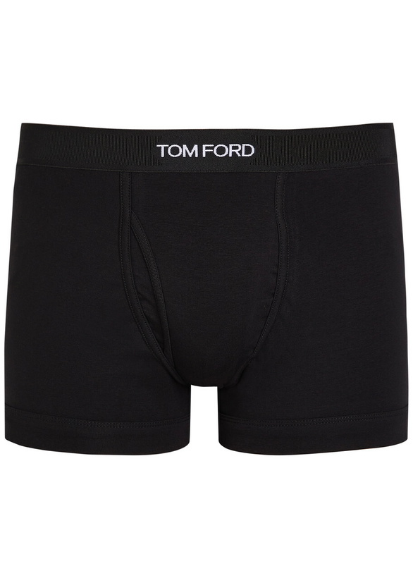 Photo: Tom Ford Stretch-cotton Boxer Briefs Black
