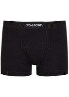 Tom Ford Stretch-cotton Boxer Briefs Black