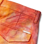 Aries - Tie-Dyed Denim Shorts - Orange
