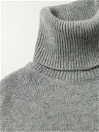 Tod's - Virgin Wool and Cashmere-Blend Rollneck Sweater - Gray