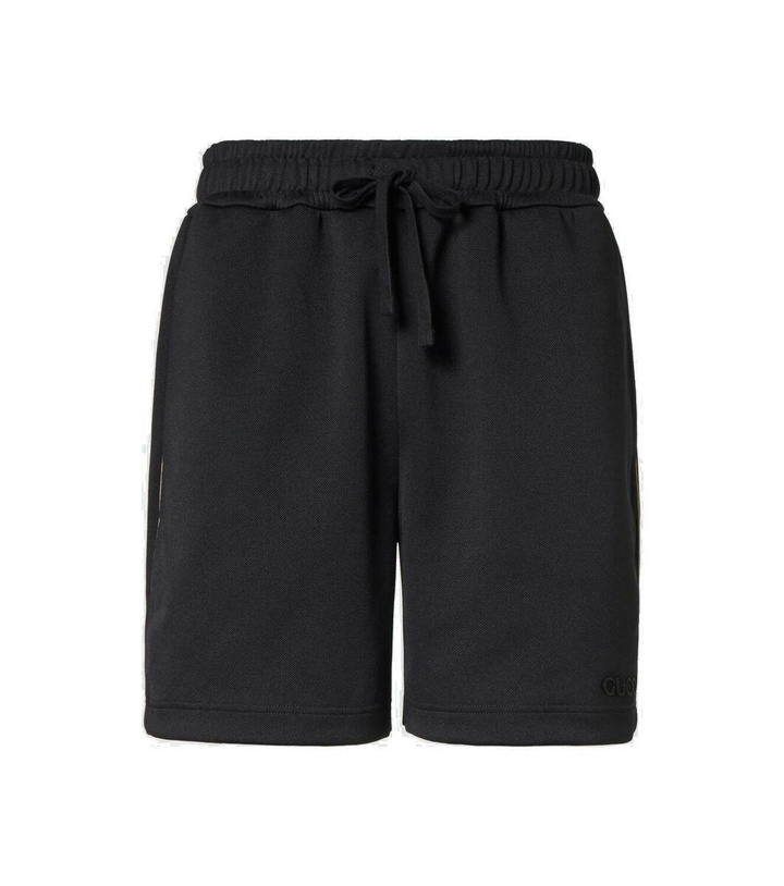 Photo: Gucci Embroidered piqué shorts