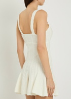 Loveshackfancy Tabatha Pointelle-knit Mini Dress White