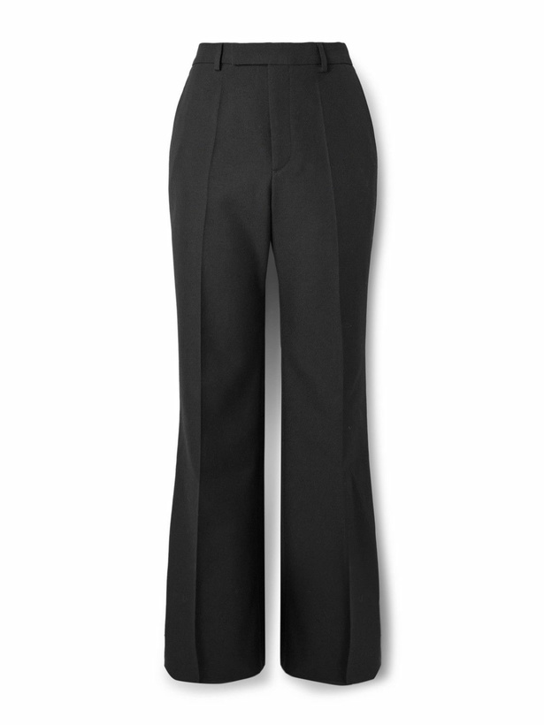 Photo: Valentino Garavani - Flared Twill Trousers - Black