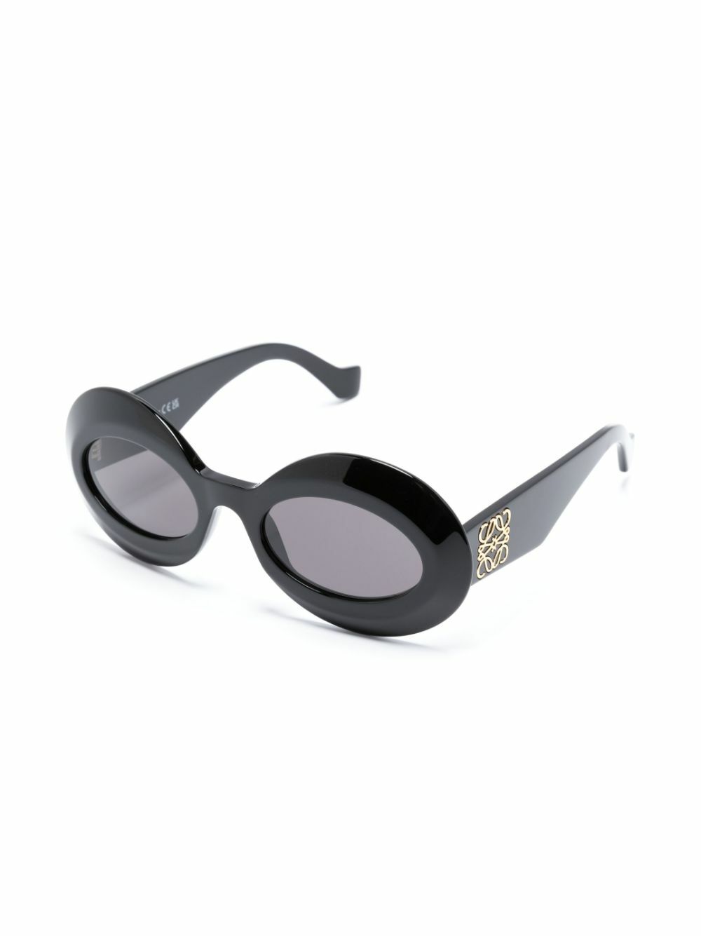 LOEWE EYEWEAR Black Inflated Oval Sunglasses Loewe