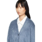Ports 1961 Blue Mohair Fully Fashioned Cardigan