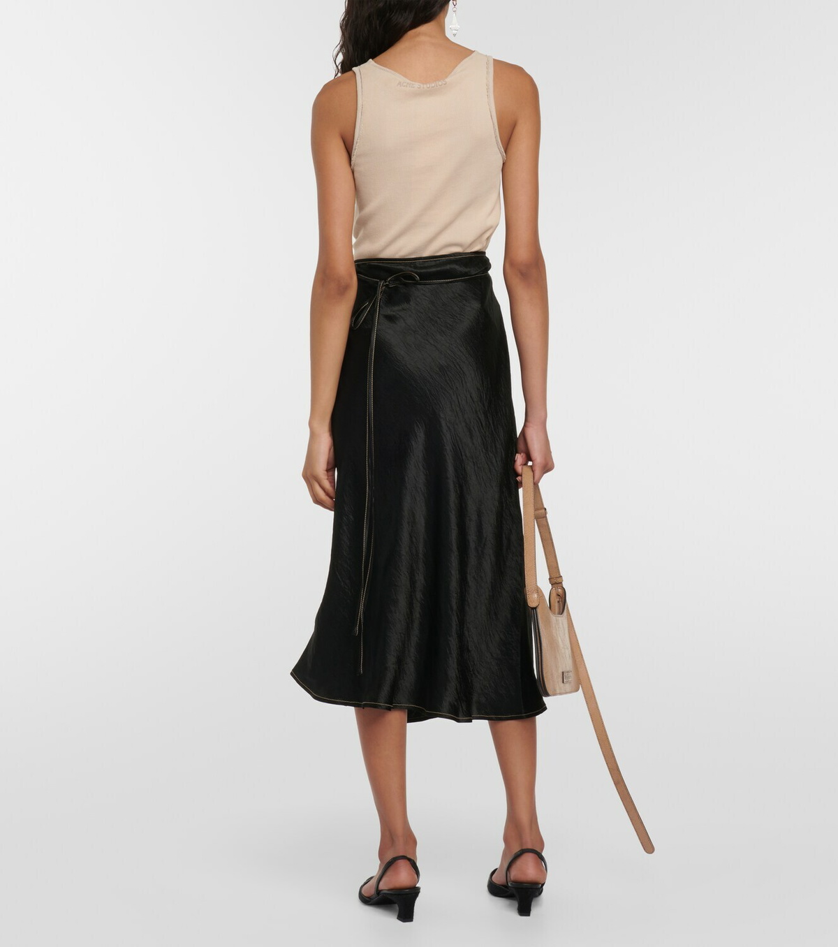 Acne Studios Satin wrap skirt Acne Studios