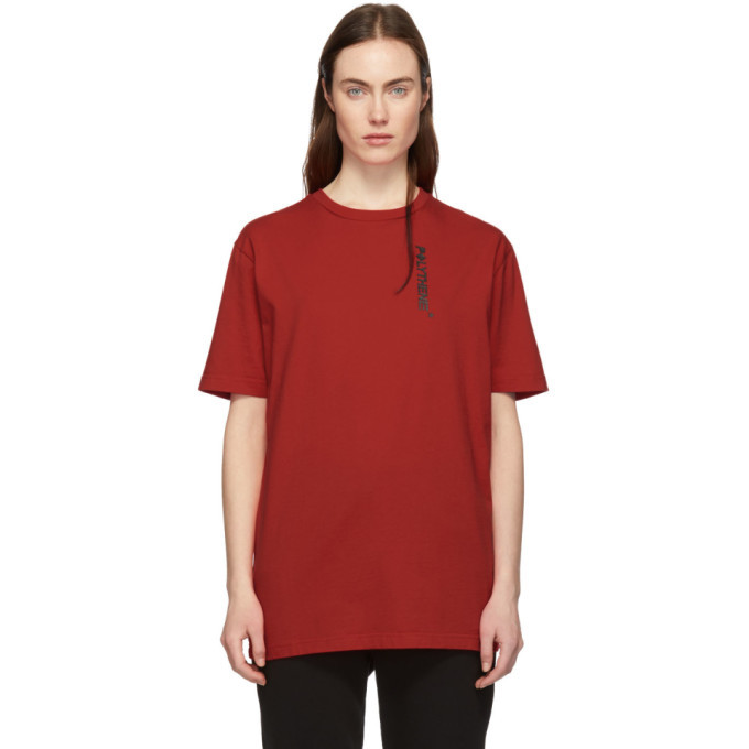 Photo: Polythene* Optics Red Silver Stems T-Shirt