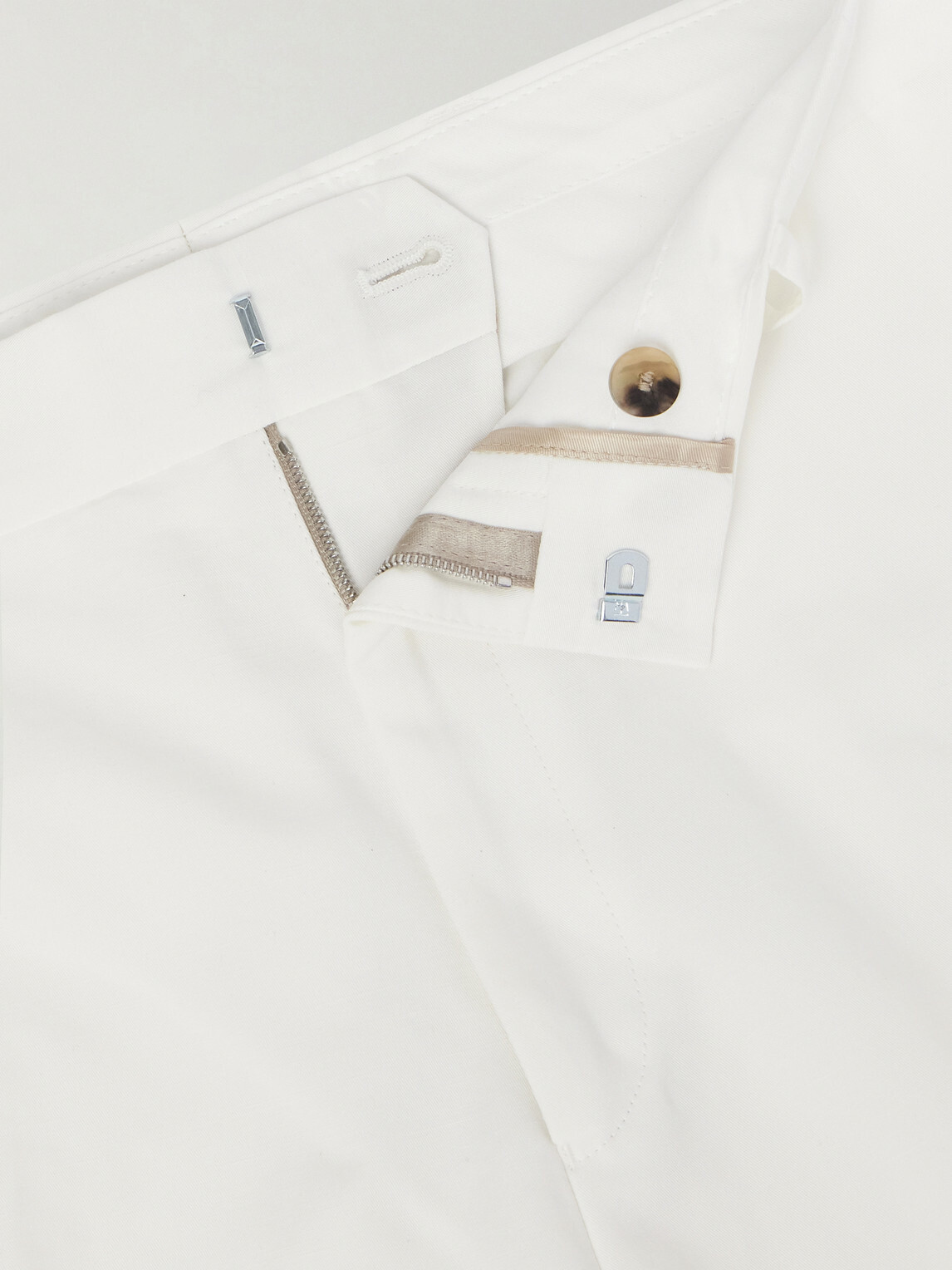 Paul Smith - Straight-Leg Cotton and Linen-Blend Twill Trousers - White