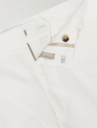 Paul Smith - Straight-Leg Cotton and Linen-Blend Twill Trousers - White