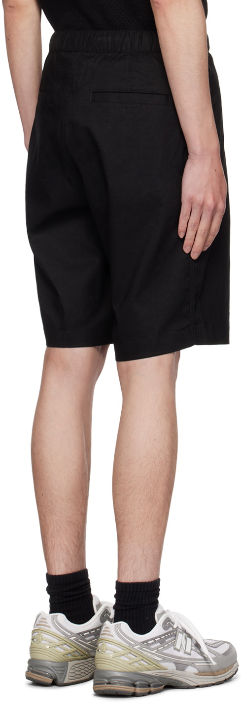 Reigning Champ Black Solotex Linen Pavilion 10 Shorts