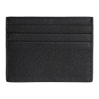 Giorgio Armani Black Tumbled Leather Card Holder
