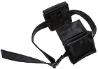 Boramy Viguier Black Faux-Leather Trooper Belt Bag