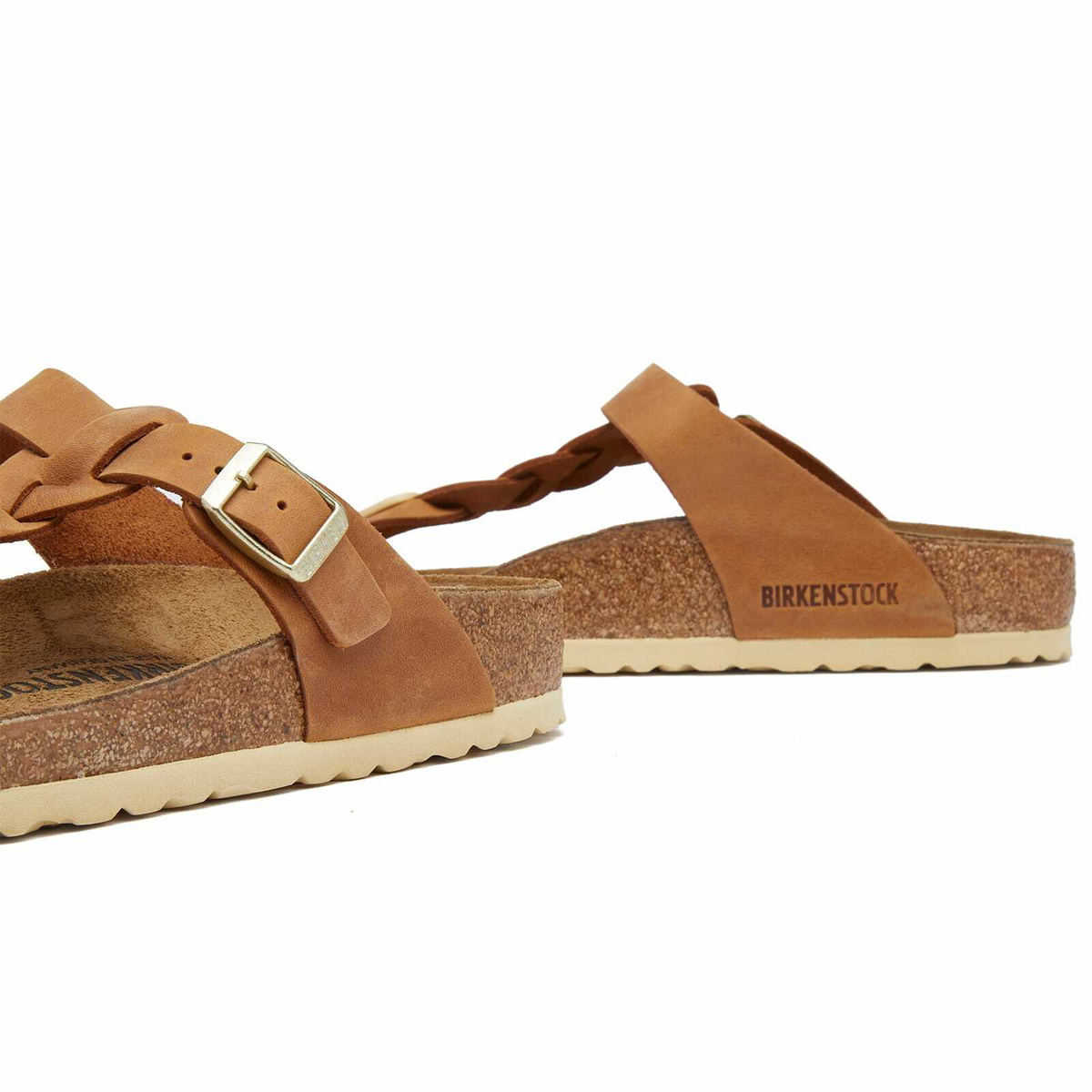 Birkenstock Women's Gizeh Braided in Cognac