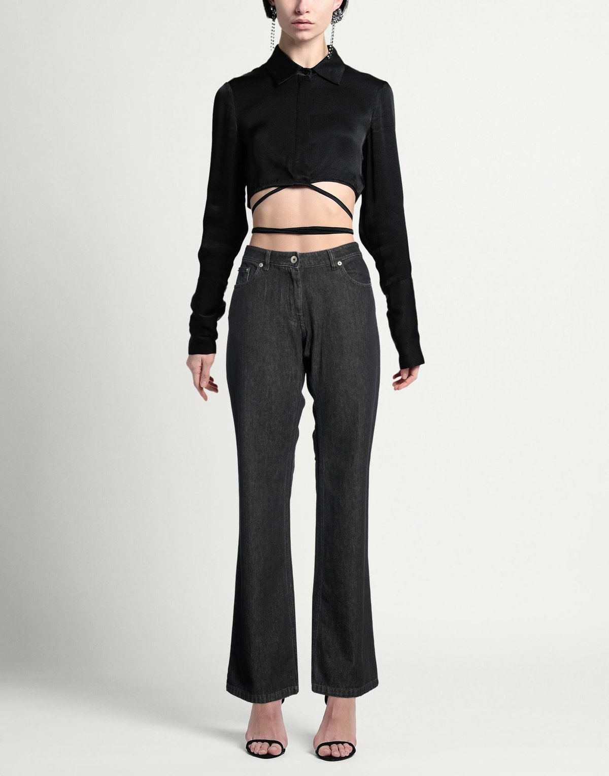 Knwls Womens Jeans in Black