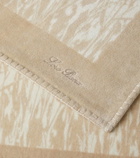 Loro Piana Campo Di Lino printed cotton beach towel