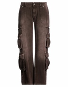 Guizio Womens Pants Dark in Brown