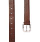 Brunello Cucinelli - 3cm Brown Leather Belt - Men - Tan