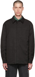 AMOMENTO Black Buttoned Reversible Jacket