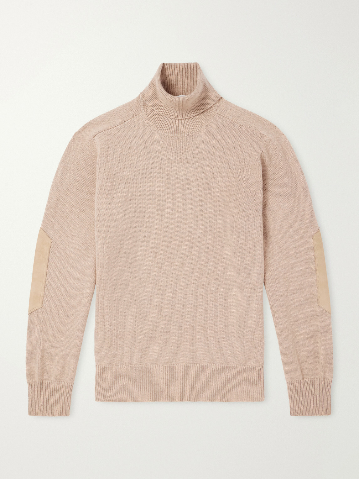 Brunello Cucinelli - Suede-Trimmed Cashmere Sweater - Neutrals