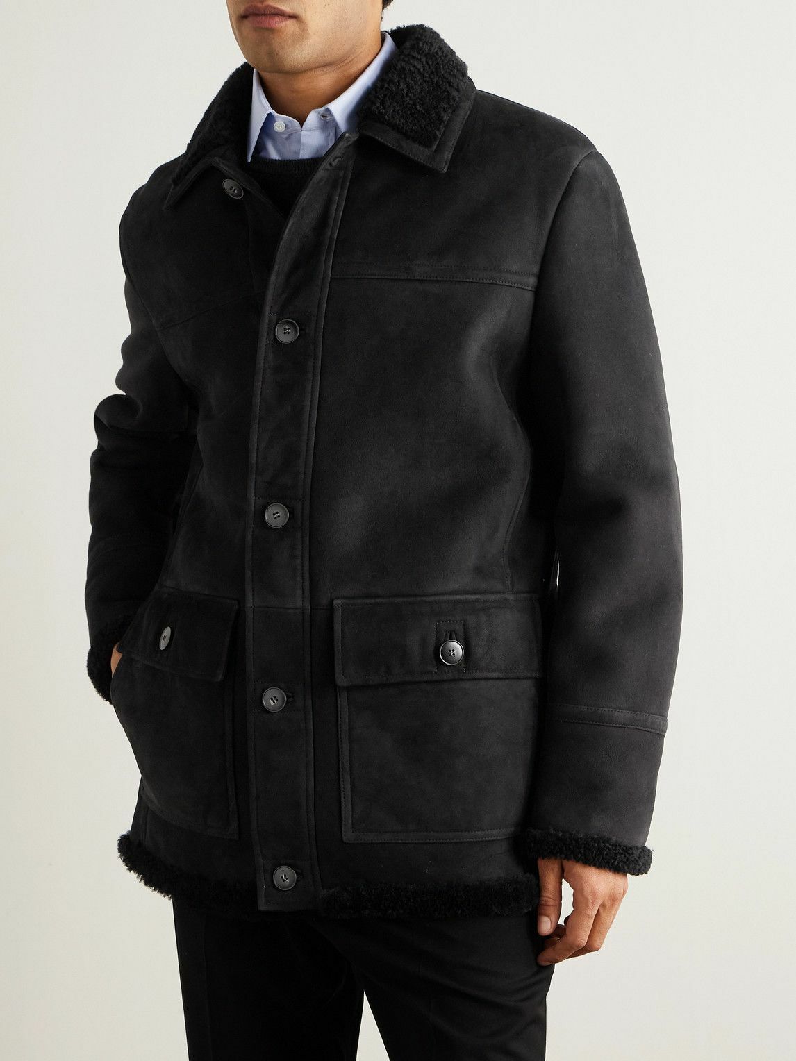 Canali - Shearling Jacket - Black