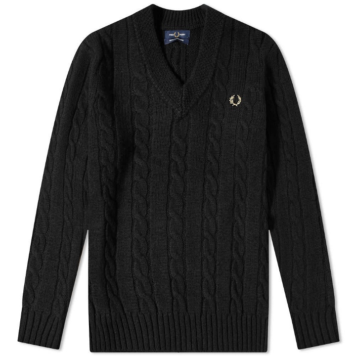 Photo: Fred Perry Made In England Cable Knit Crew