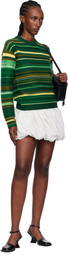 JW Anderson Green Multi Stripe Sweater