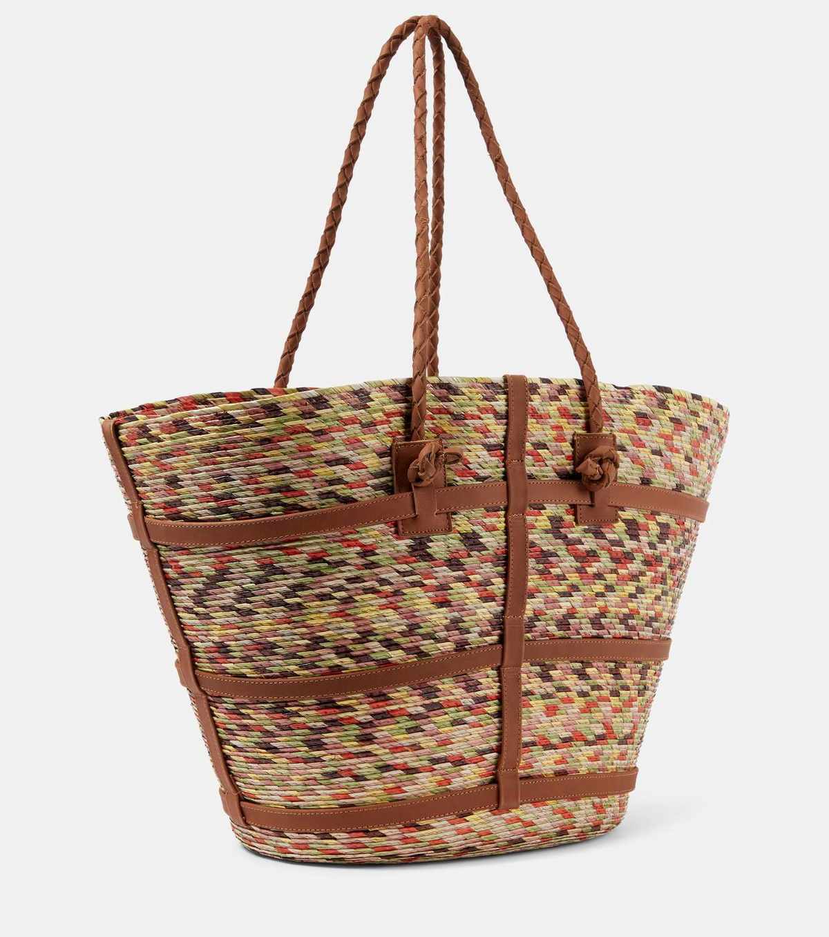 ☆関税込み☆【ALTUZARRA】Watermill raffia tote bag Altuzarra Watermill Bag in Natural/White