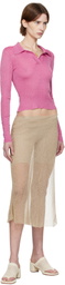Isa Boulder Gold Wrap Midi Skirt
