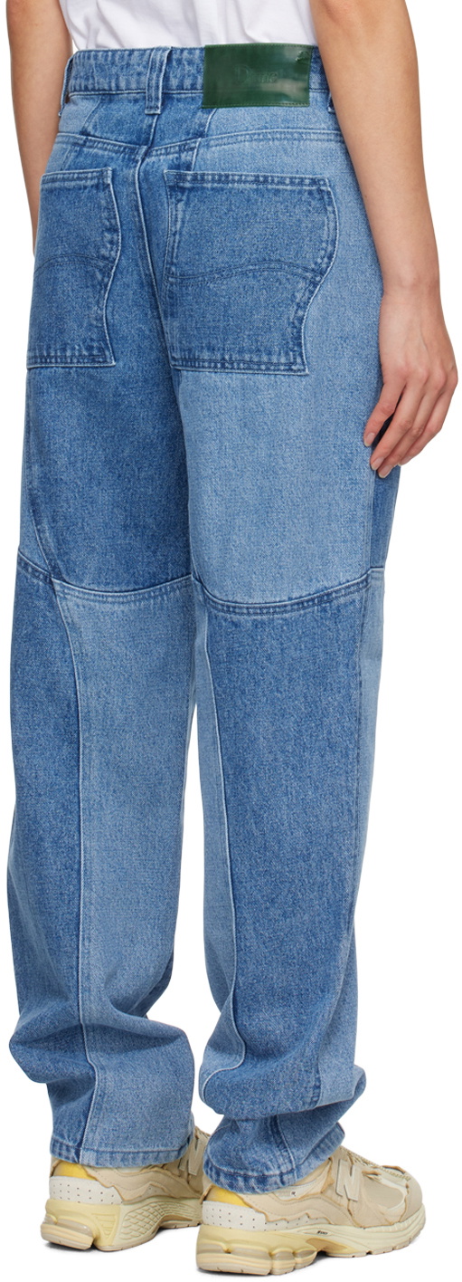 Dime Blue Blocked Jeans Dime