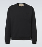 Valentino VGold cotton-blend jersey sweatshirt