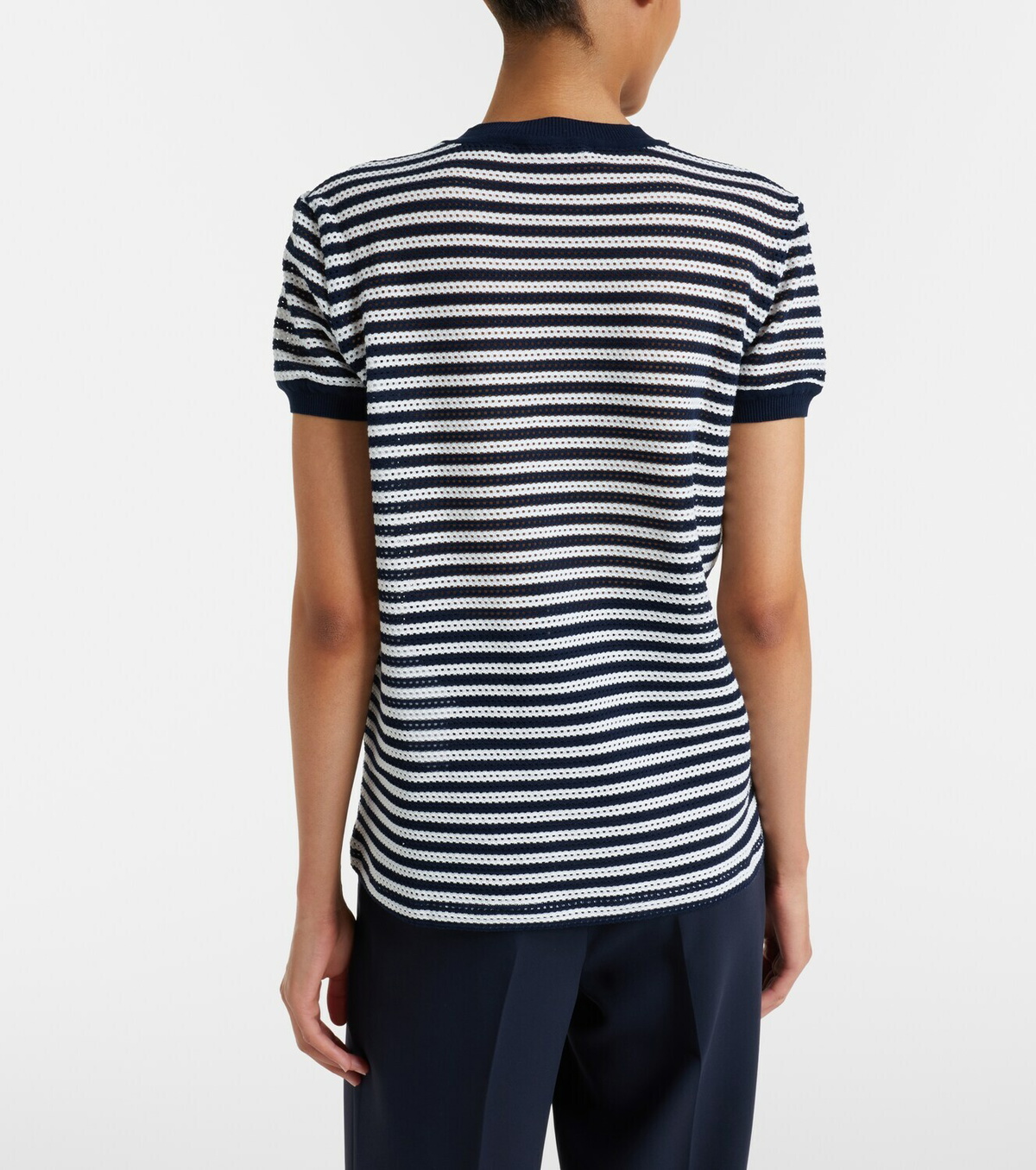 Max Mara Striped cotton-blend jersey T-shirt