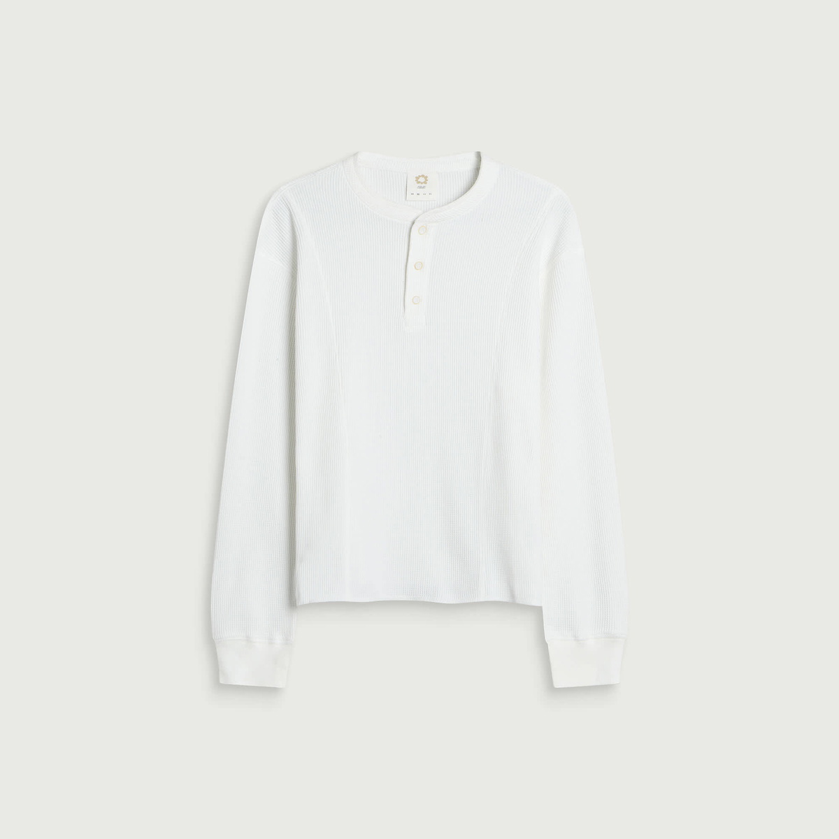 Gander Men's Henley Waffle Longsleeve in White