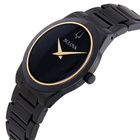 Bulova Millennia Quartz Black Dial Mens Watch 98A313