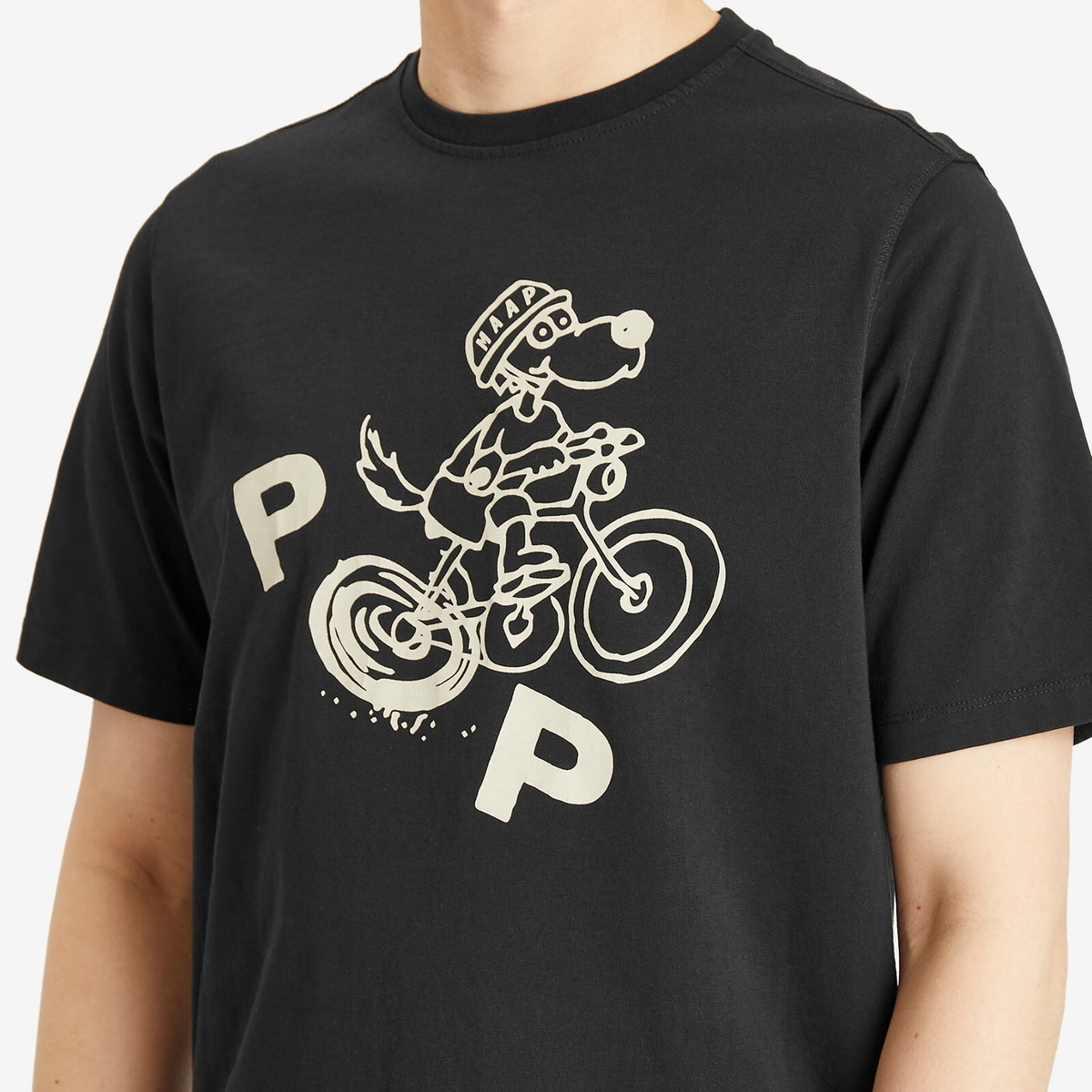 Pop Trading Company Men's x MAAP T-Shirt in Black