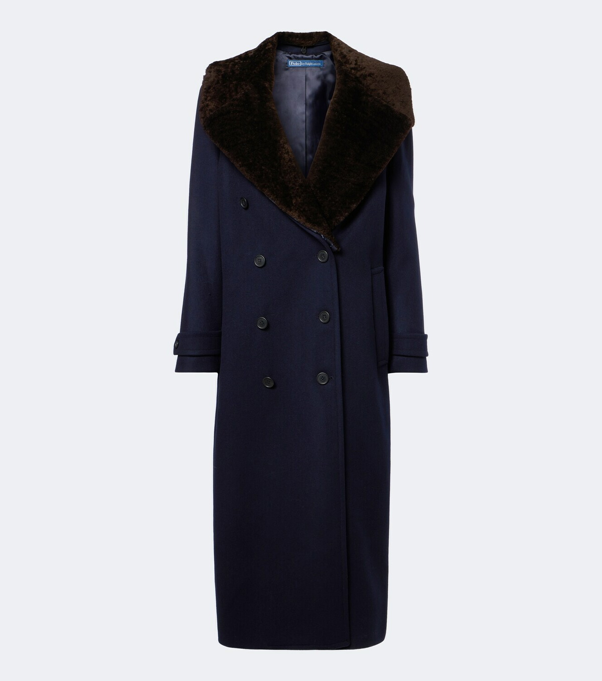 Polo Ralph Lauren Shearling-trimmed wool coat
