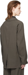 DOCUMENT Gray Raglan Blazer