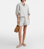 Tod's Striped leather thong sandals