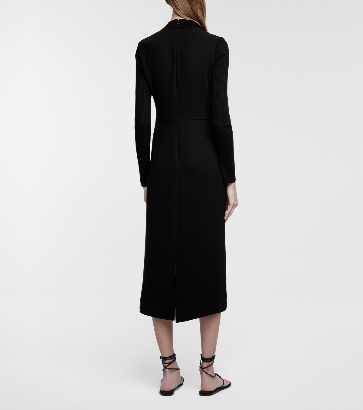 Vince - Ribbed-knit midi dress