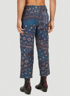 Kantha Print Pants in Blue