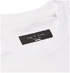 rag & bone - Taped Logo-Print Slub Cotton-Jersey T-Shirt - White