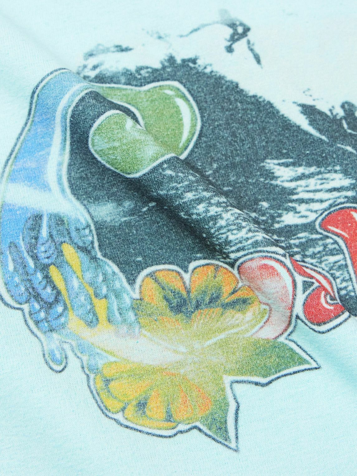 ERL - California Slim-Fit Distressed Printed Cotton and