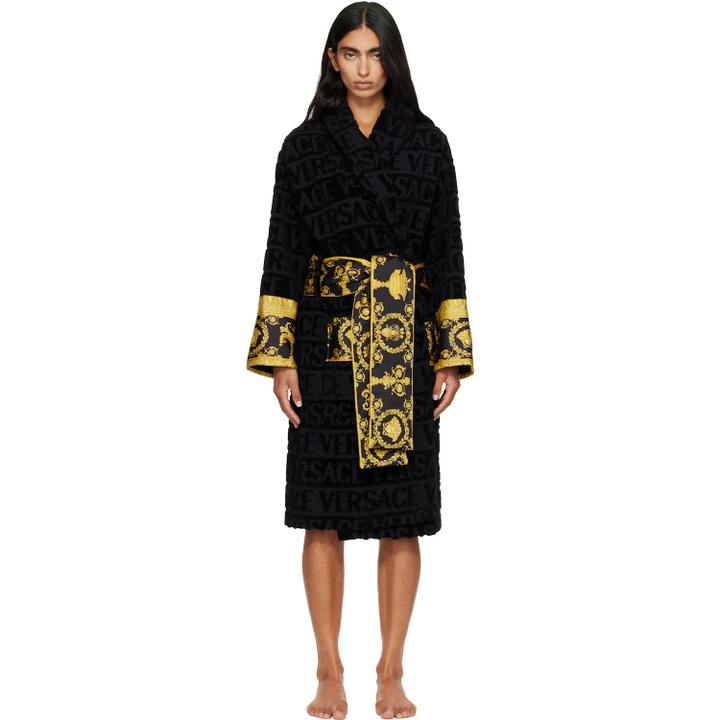 Photo: Versace Black 'I Heart Baroque' Bathrobe