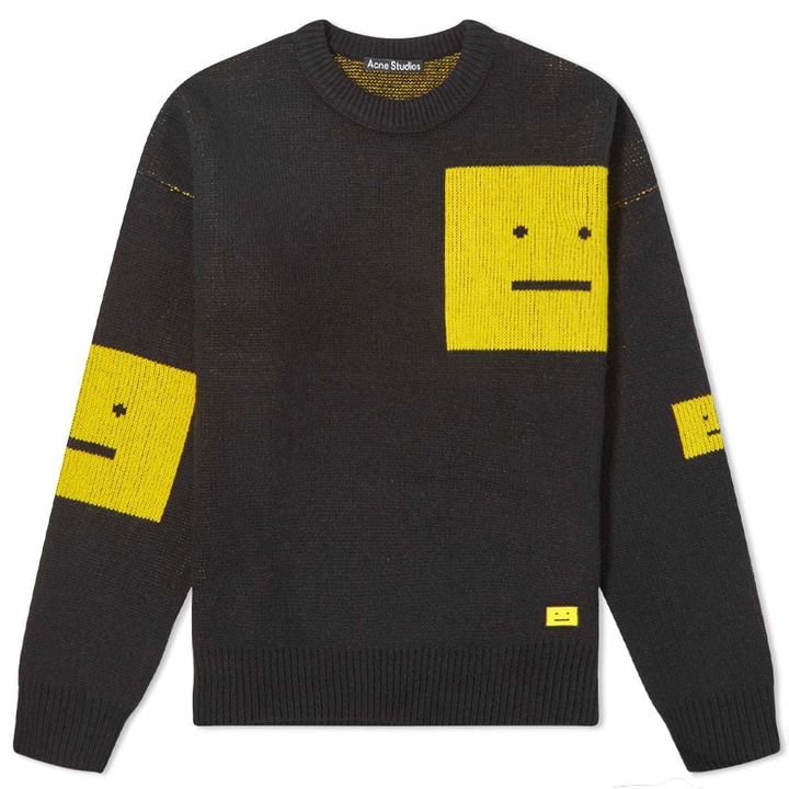 Photo: Acne Studios Nimah Evil Face Crew Knit