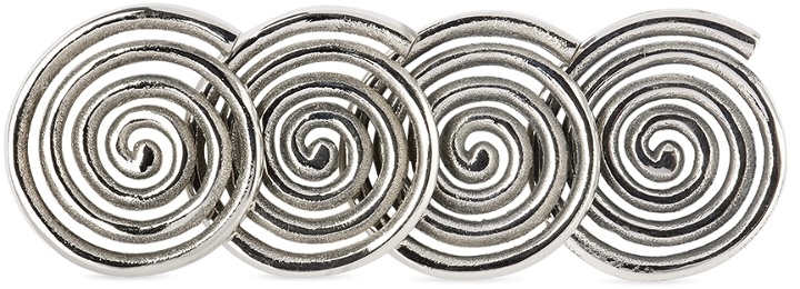 Photo: Sophie Lou Jacobsen Silver Etagere Edition Spiral Coasters Set, 4 pcs